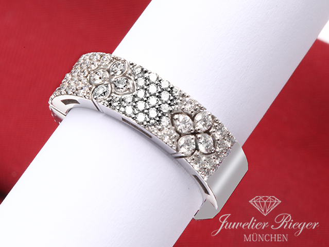 Bild 3 der Galerie: Roberto Coin Ring Love in Verona Weissgold 750 Diamanten Brillanten Gr 54 Gold