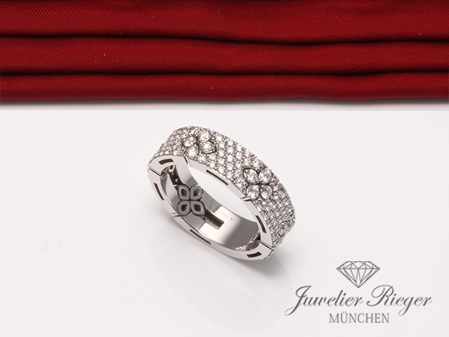 Bild 1 der Galerie: Roberto Coin Ring Love in Verona Weissgold 750 Diamanten Brillanten Gr 54 Gold