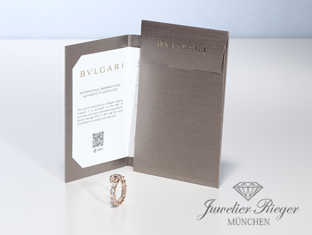 Bild 5 der Galerie: Bvlgari Ring Serpenti Viper Rosegold 750 Gr M 2019 Diamanten Brillanten Gold