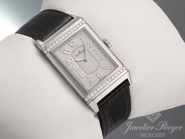 Bild 3 der Galerie: Jaeger Le Coultre Grande Reverso Lady Ultra Thin 268.8.86 Edelstahl Diamanten