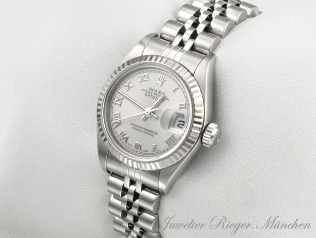 Image 2 of gallery: Rolex Lady Datejust Stahl Weissgold 750 2000 Automatik Gold Damen
