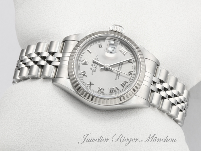 Image 3 of gallery: Rolex Lady Datejust Stahl Weissgold 750 2000 Automatik Gold Damen