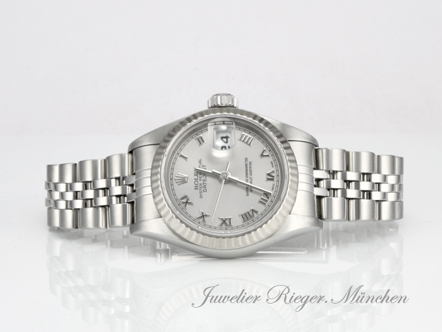 Image 4 of gallery: Rolex Lady Datejust Stahl Weissgold 750 2000 Automatik Gold Damen