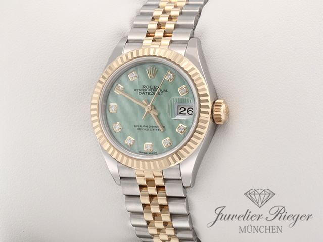 Image 2 of gallery: Rolex Lady Datejust 28 mm 279173 Edelstahl Gelbgold 750 Diamanten Automatik Gold
