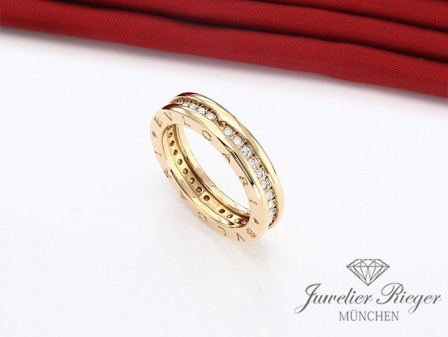 Bild 1 der Galerie: Bvlgari Ring B.Zero 1 Gelbgold 750 Diamanten Brillanten Gr 50 Bulgari Damen