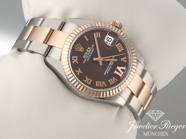 Bild 3 der Galerie: Rolex Datejust 31 mm 178271 2015 Stahl Rosegold 750 Diamanten Automatik Gold