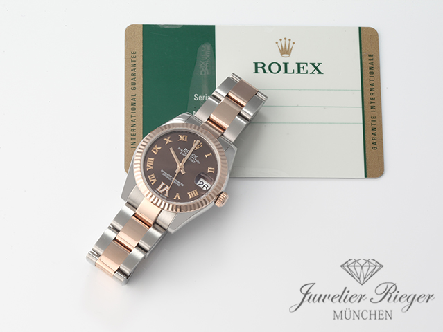 Bild 7 der Galerie: Rolex Datejust 31 mm 178271 2015 Stahl Rosegold 750 Diamanten Automatik Gold