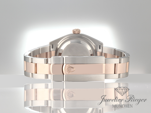 Bild 6 der Galerie: Rolex Lady Datejust 28 mm 279171 Edelstahl Rosegold 750 Diamanten Automatik Gold
