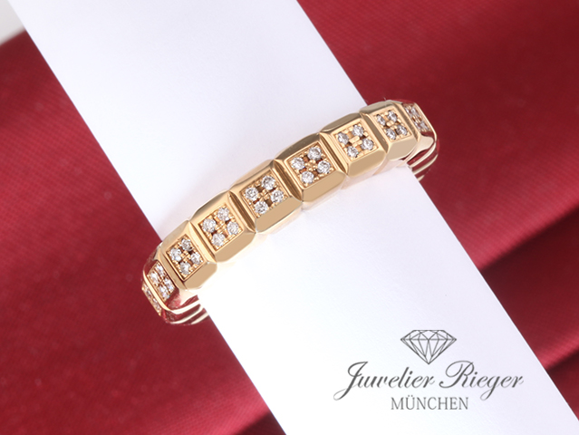 Bild 1 der Galerie: Chopard Ring Ice Cube Gelbgold 750 Diamanten Brillanten Gr. 53 82/6815 Gold