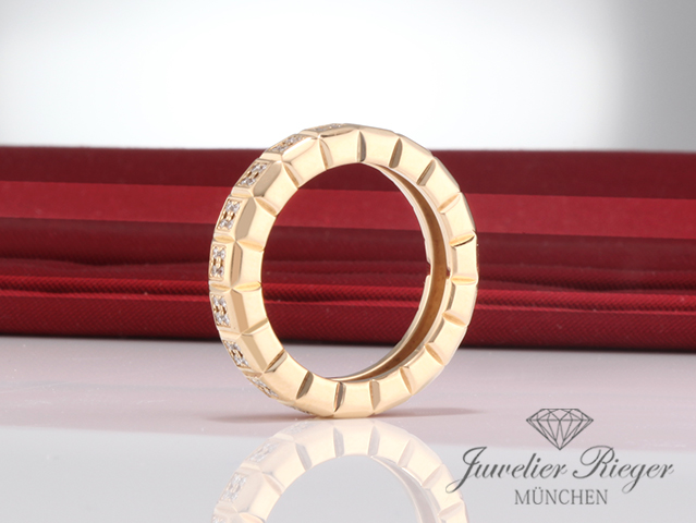 Bild 3 der Galerie: Chopard Ring Ice Cube Gelbgold 750 Diamanten Brillanten Gr. 53 82/6815 Gold