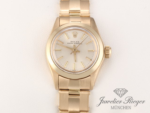 Bild 1 der Galerie: Rolex Lady Oyster Perpetual Gelbgold 750 Automatik Damenuhr Gold Datejust