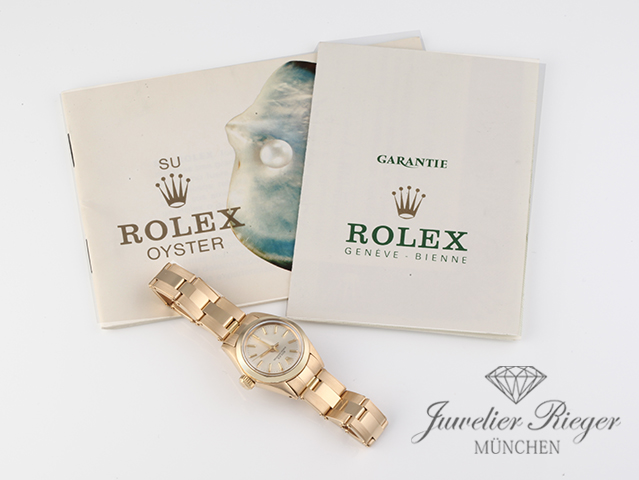 Bild 7 der Galerie: Rolex Lady Oyster Perpetual Gelbgold 750 Automatik Damenuhr Gold Datejust