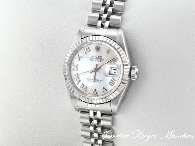 Bild 2 der Galerie: Rolex Lady Datejust Edelstahl Weissgold 750 2005 Perlmutt Automatik Stahl Gold