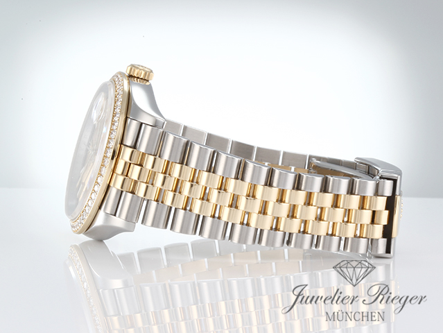 Image 5 of gallery: Rolex Datejust 36 126283 RBR 2019 Stahl Gelbgold 750 Diamanten Automatik Gold