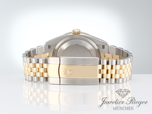Image 6 of gallery: Rolex Datejust 36 126283 RBR 2019 Stahl Gelbgold 750 Diamanten Automatik Gold