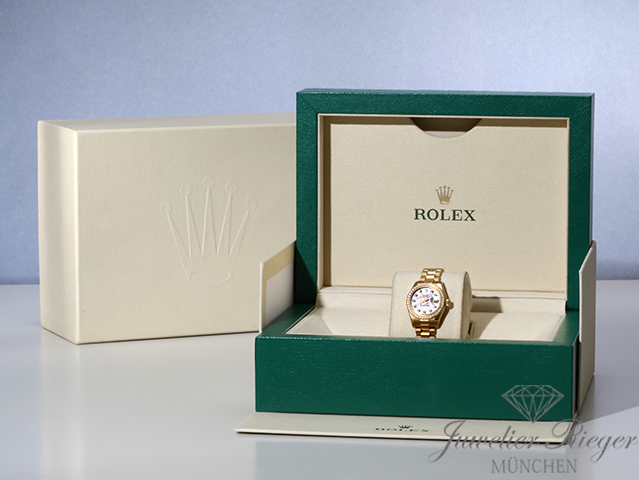 Image 7 of gallery: Rolex Lady Datejust 179138 2014 Gelbgold 750 Perlmutt Diamanten Automatik Gold