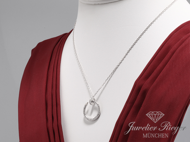 Image 3 of gallery: Cartier Collier Juste un Clou Weissgold 750 2016 Diamanten Brillanten Gold Kette