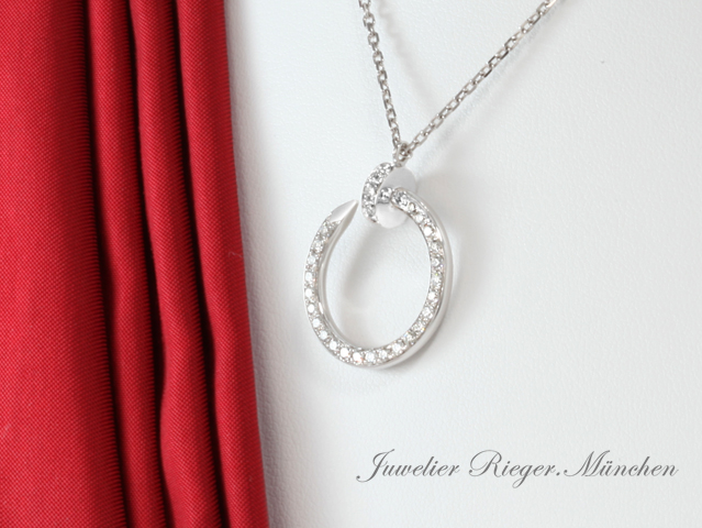 Image 2 of gallery: Cartier Collier Juste un Clou Weissgold 750 2016 Diamanten Brillanten Gold Kette