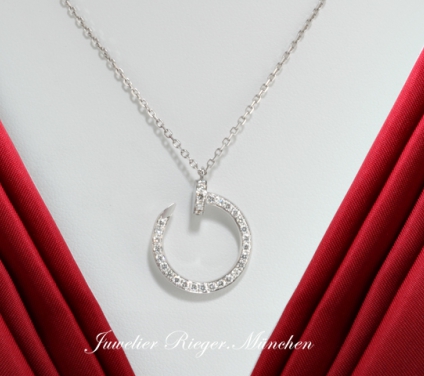 . Cartier Collier Juste un Clou Weissgold 750 2016 Diamanten Brillanten Gold Kette
