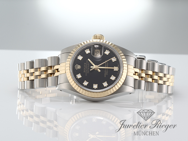Bild 4 der Galerie: Rolex Lady Datejust Edelstahl Gelbgold 750 Diamanten Automatik Gold Stahl