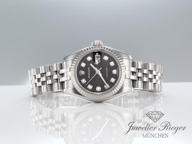 Bild 4 der Galerie: Rolex Lady Datejust 179174 Edelstahl Weissgold 750 Diamanten Automatik Gold