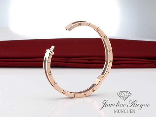 Bild 5 der Galerie: Bulgari Armreif B-Zero 1 Gr S Rosegold 750 braunes Cermet Bvlgari Gold