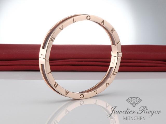 Bild 4 der Galerie: Bulgari Armreif B-Zero 1 Gr S Rosegold 750 braunes Cermet Bvlgari Gold
