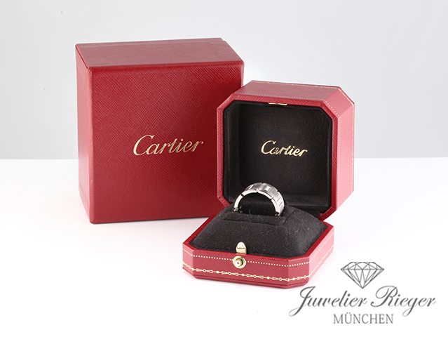 Bild 5 der Galerie: Cartier Ring Tank Francaise Weissgold 750 Diamanten ca. 0,35 ct Größe 61 Gold