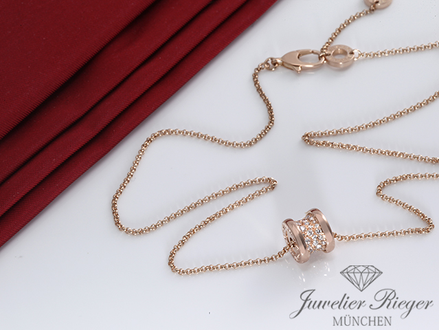 Bild 4 der Galerie: Bulgari Collier B-Zero 1 Rosegold 750 Diamanten Brillanten 351116 Gold