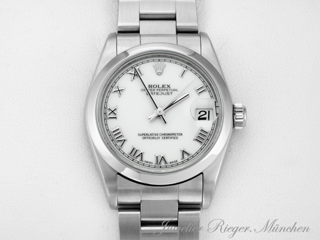 Image 1 of gallery: Rolex Medium Datejust 31 mm 2004/05 Edelstahl Automatik Damen Stahl Lady