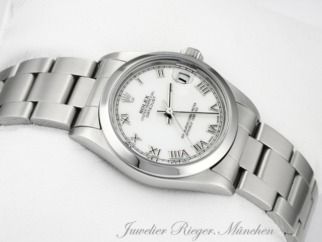 Image 3 of gallery: Rolex Medium Datejust 31 mm 2004/05 Edelstahl Automatik Damen Stahl Lady