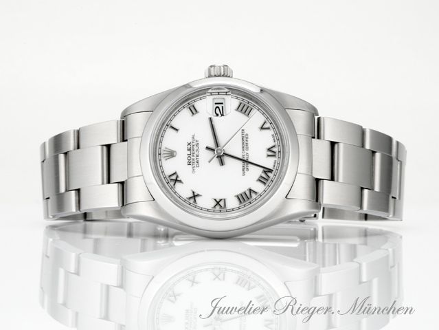 Image 4 of gallery: Rolex Medium Datejust 31 mm 2004/05 Edelstahl Automatik Damen Stahl Lady