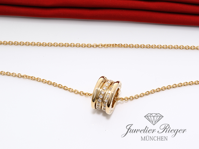 Bild 4 der Galerie: Bulgari Collier B-Zero 1 Gelbgold 750 Diamanten Brillanten Kette Gold