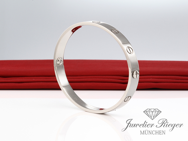 Image 4 of gallery: Cartier Armreif Love Weissgold 750 Größe 18 Gold Herren Damen Armband