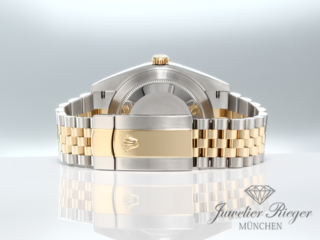 Image 6 of gallery: Rolex Datejust 41 126333 Edelstahl Gelbgold 750 Diamanten Automatik Gold