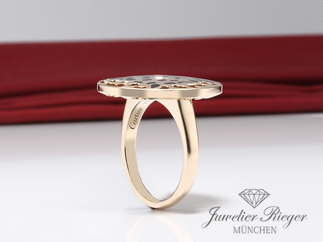 Bild 4 der Galerie: Cartier Ring Panthere Gelbgold 750 Größe 55 Tsavorith Gold