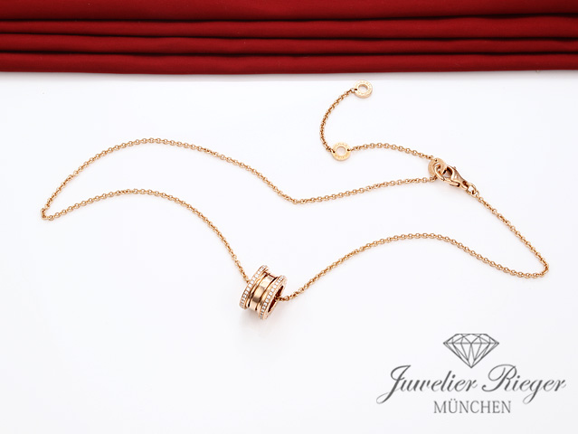 Bild 5 der Galerie: Bulgari Collier B-Zero 1 Rosegold 750 Diamanten 2021 350052 Halskette Gold