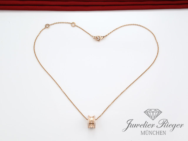 Bild 4 der Galerie: Bulgari Collier B-Zero 1 Rosegold 750 Diamanten 2021 350052 Halskette Gold