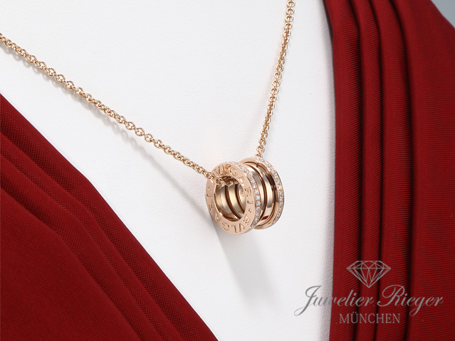 Bild 2 der Galerie: Bulgari Collier B-Zero 1 Rosegold 750 Diamanten 2021 350052 Halskette Gold