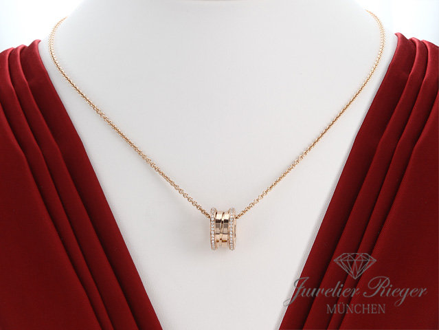 Bild 3 der Galerie: Bulgari Collier B-Zero 1 Rosegold 750 Diamanten 2021 350052 Halskette Gold