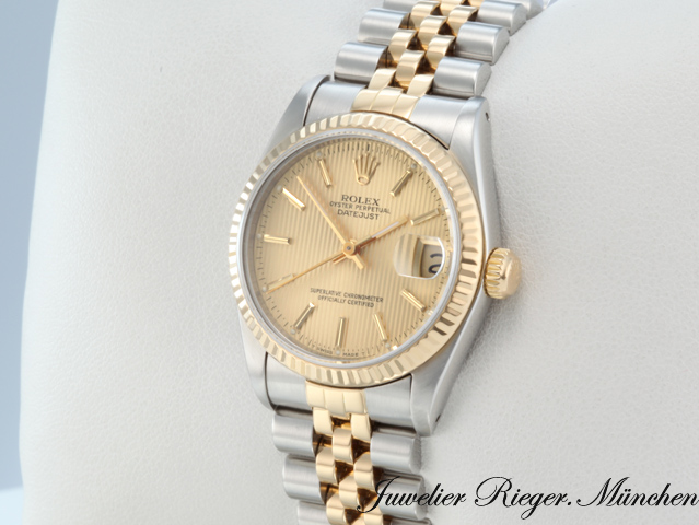 Bild 2 der Galerie: Rolex Medium Datejust 31 mm 68273 Edelstahl Gelbgold 750 Automatik Gold