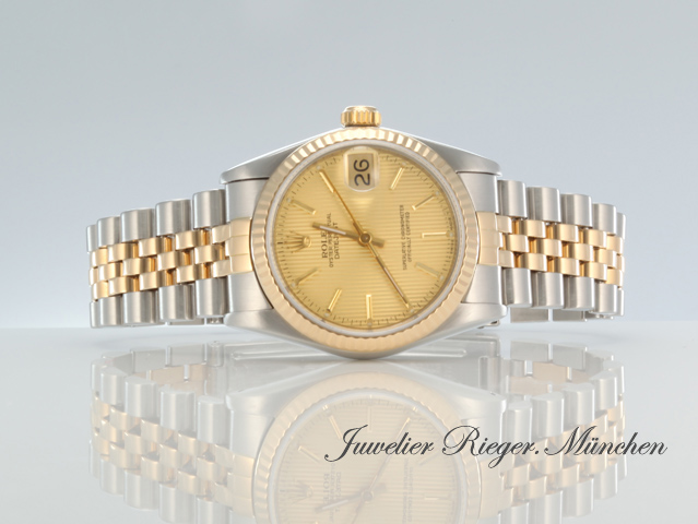 Bild 4 der Galerie: Rolex Medium Datejust 31 mm 68273 Edelstahl Gelbgold 750 Automatik Gold