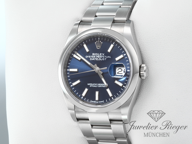 Bild 3 der Galerie: Rolex Datejust 36 mm 126200 2021 Edelstahl Automatik Date just Stahl