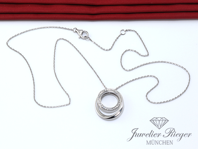 Image 3 of gallery: Cartier Collier Etincelle Weissgold 750 Diamanten Brillanten Gold Halskette