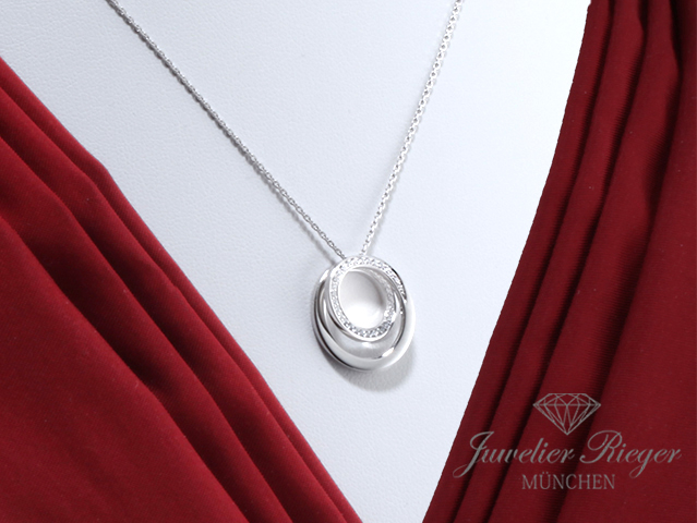 Image 1 of gallery: Cartier Collier Etincelle Weissgold 750 Diamanten Brillanten Gold Halskette
