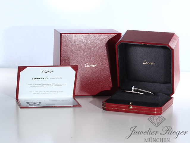 Bild 4 der Galerie: Cartier Armreif Juste un Clou Weissgold 750 Diamanten Gr 16 2022 B6048717Gold