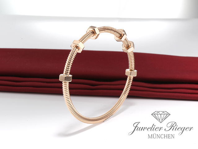 Bild 4 der Galerie: Cartier Armreif Ecrou Rosegold 750 Größe 16 2020 Gold Armband B6049517