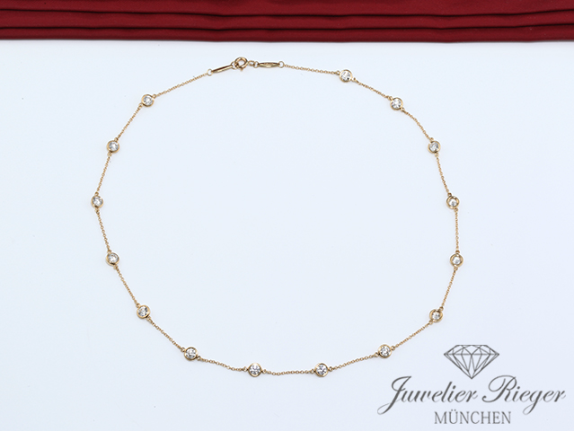 Image 4 of gallery: Tiffany & Co. Collier Elsa Peretti Diamonds by the Yard 15 Diamanten: ca. 3 ct.