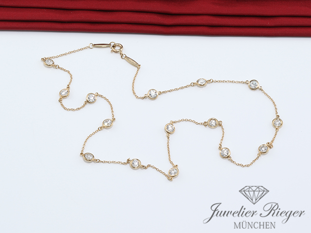 Image 5 of gallery: Tiffany & Co. Collier Elsa Peretti Diamonds by the Yard 15 Diamanten: ca. 3 ct.