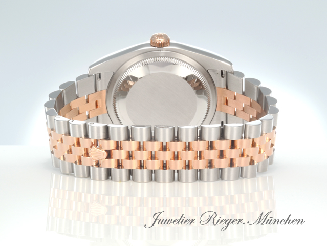 Bild 6 der Galerie: Rolex Datejust 36 mm 116231 2012 Stahl Rosegold 750 Diamanten Automatik